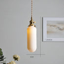 Modern Helnys Nordic White Ceramic LED Pendant Lights with Knob Switch for Elegant Home Decor