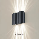 Helnys LED Outdoor Wall Light Aluminum Modern Waterproof IP54 Garden Wall Lamp