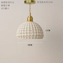 Nordic Style Helnys White Ceramics Pendant Lights for Modern Living Room
