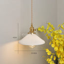 Modern Helnys Nordic White Ceramic LED Pendant Lights with Knob Switch for Elegant Home Decor