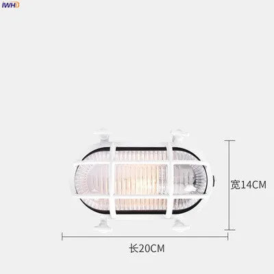 Helnys Industrial Outdoor Wall Lamp - Waterproof LED Wall Light