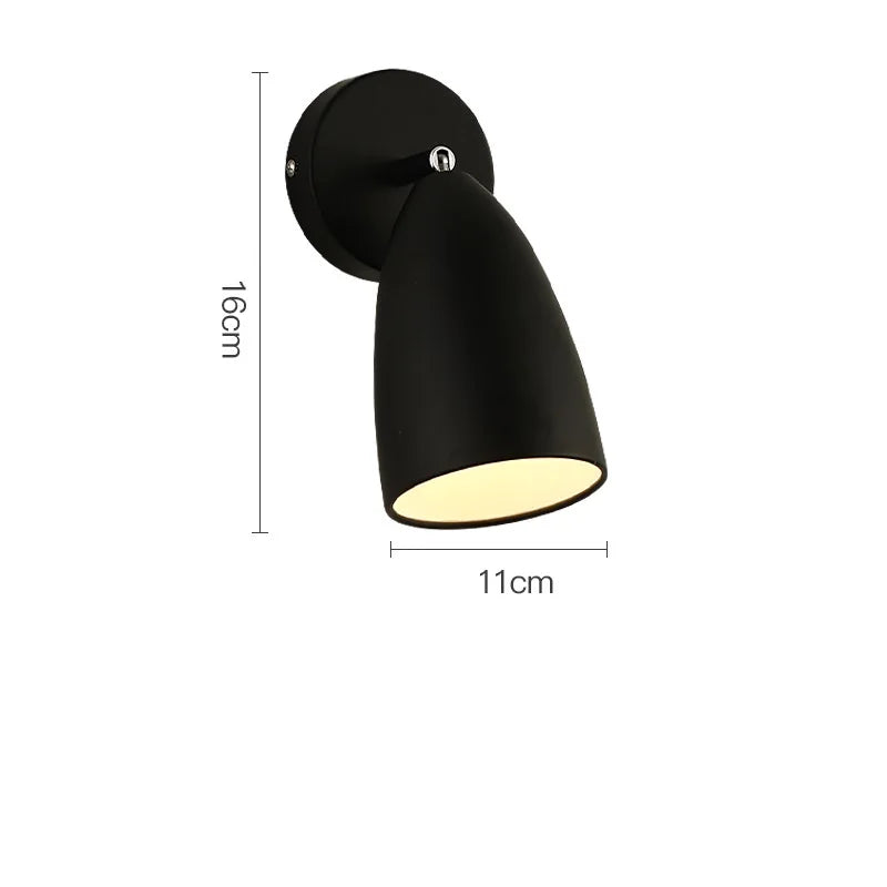 Helnys Nordic Swing Arm Wall Lamp for Bedroom Study Living Room Lighting