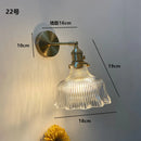 Helnys Green Glass Copper Wall Sconce Modern Nordic Luminaria Lighting