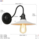 Helnys Antique White Vintage Wall Sconce LED Light Industrial Retro Loft Stair Bedroom