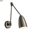 Helnys Nordic Swing Arm Wall Lamp for Bedroom Study Living Room Lighting