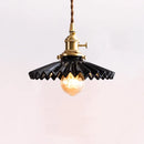 Helnys Ceramic Pendant Lights Wooden Copper Modern Nordic Luminaria