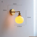 Helnys Ceramic LED Wall Sconce with Knob Switch