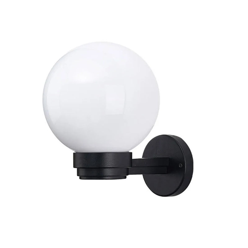 Helnys Outdoor Wall Lantern with Acrylic Globe Shade for Entryway, E27 Socket