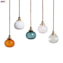 Helnys Copper Pendant Light: Japanese Style Bathroom Living Room LED Lamp
