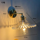 Helnys Green Glass Copper Wall Sconce Modern Nordic Luminaria Lighting