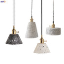 Helnys Nordic White Cement Pendant Lights - Modern Hanging Lamp Fixtures