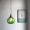 Helnys Glass Ball Pendant Lights: Nordic Modern Bedroom/Bathroom Mirror Lamp