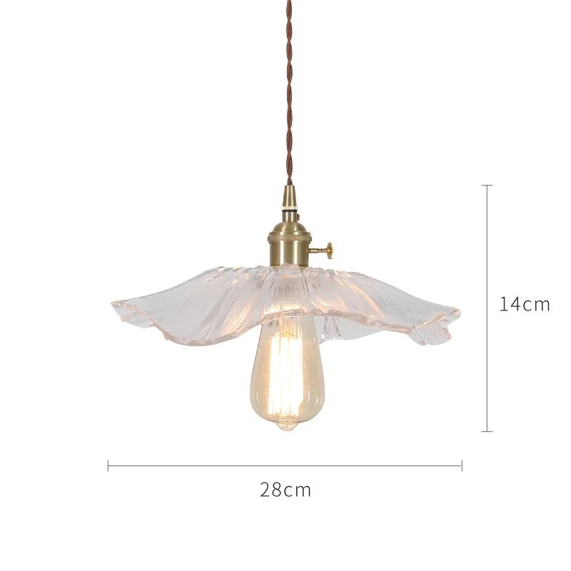 Helnys Glass Pendant Lights Bar Cafe Living Room Edison Industrial Vintage Lamp