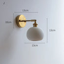Helnys Ceramic LED Wall Sconce with Knob Switch