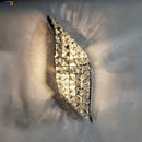 Helnys Crystal Wall Lamp for Living Room Bathroom LED Light Fixtures