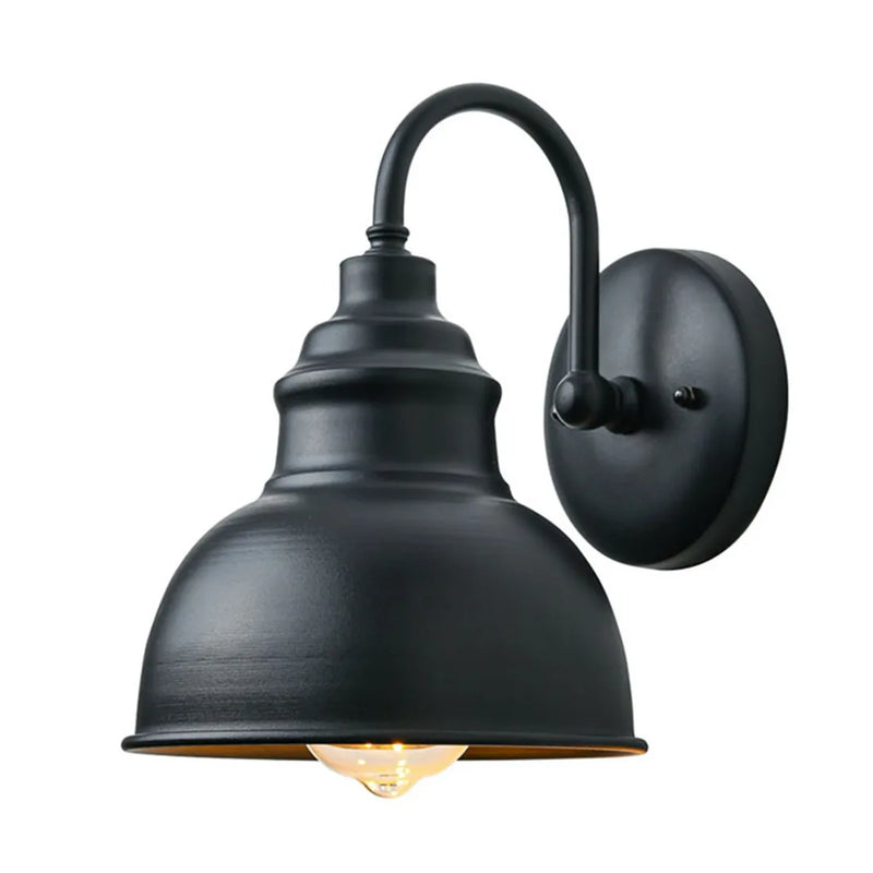 Helnys Outdoor Gooseneck Lanterns for Garden, Garage, and Front Door