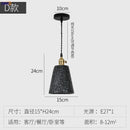 Helnys Cement Pendant Lamp: Nordic Modern Loft Style Industrial Lighting Fixtures