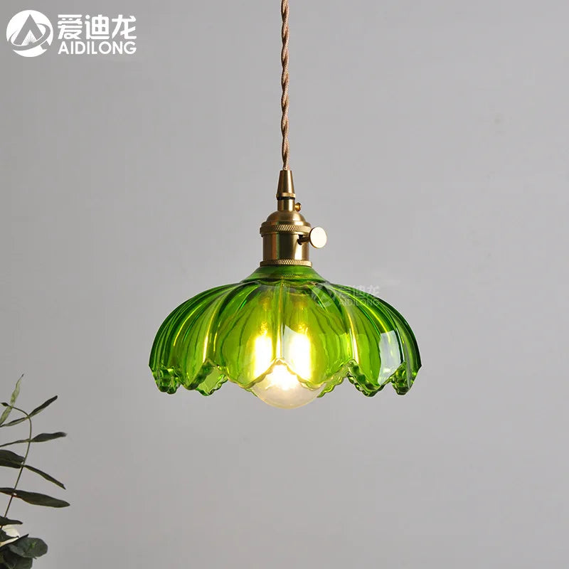 Helnys Nordic Modern Copper Pendant Lamp for Bedroom, Bar, and Restaurant