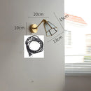 Helnys Green Glass LED Wall Lights with Pull Chain Switch