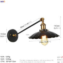 Helnys Retro Wall Light Up Down Bedroom Stair Loft Vintage Sconce LED Wall Lamp