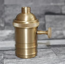 Helnys E27 Lamp Holder Socket Base with Switch - Vintage-design, Reliable Light Fixture