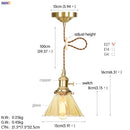 Helnys Nordic White Glass Pendant Light with Japan Copper Finish