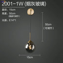 Helnys Nordic Glass Ball LED Wall Lamp for Bedroom and Bathroom