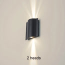 Helnys LED Outdoor Wall Light Aluminum Modern Waterproof IP54 Garden Wall Lamp