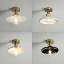 Helnys Nordic Copper LED Ceiling Lights with Switch for Home Lighting