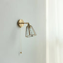 Helnys Copper LED Wall Lamp Sconce Glass Lampshade Nordic Modern Wall Light