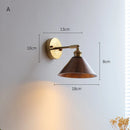 Helnys Walnut LED Wall Light: Adjustable Up Down Lamp for Bedroom Stair Nordic Design
