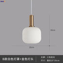 Helnys Nordic Glass Pendant Lights LED Hanging Lamp for Bedroom Living Room