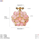 Helnys White Glass LED Ceiling Light Fixture Nordic Modern Copper Ceiling Lamp