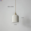 Helnys Nordic Ceramic Pendant Lamp Japan Style Copper Hanging Light