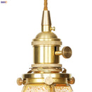 Helnys Modern Glass Copper LED Pendant Lamp for Kitchen Living Room