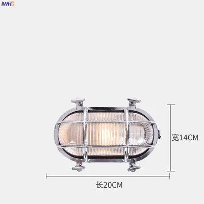 Helnys Industrial Outdoor Wall Lamp - Waterproof LED Wall Light
