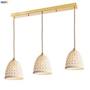 Helnys Nordic Ceramic Pendant Lamp Japan Style Copper Hanging Light