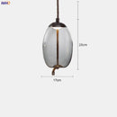 Helnys Nordic Glass LED Pendant Light Fixture Modern Dining Room Hanging Lamp