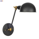 Helnys Single Swing Long Arm Wall Light Retro Loft Industrial Vintage Wall Lamp