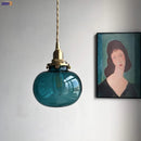 Helnys Glass Ball Pendant Lights: Nordic Modern Bedroom/Bathroom Mirror Lamp