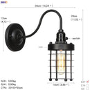 Helnys Antique White Vintage Wall Sconce LED Light Industrial Retro Loft Stair Bedroom