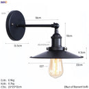 Helnys Gold Rustic Wall Lamps Bathroom Stair Mirror Light Industrial Wall Lights