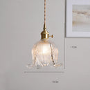 Helnys Amber Glass LED Pendant Lights - Modern Nordic Copper Hanging Lamp