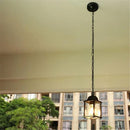 Helnys Outdoor Ceiling Pendant Light with Clear Glass Shade