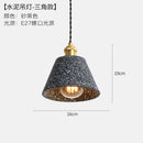Helnys Loft Industrial Edison Pendant Lights - Nordic Cement LED Lamp