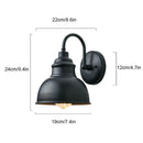 Helnys Outdoor Gooseneck Lanterns for Garden, Garage, and Front Door