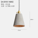 Helnys Loft Industrial Edison Pendant Lights - Nordic Cement LED Lamp