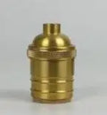 Helnys Industrial Brass Lamp Holder E27 Socket for Pendant Light