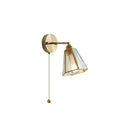 Helnys Copper LED Wall Lamp Sconce Glass Lampshade Nordic Modern Wall Light