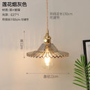 Helnys Nordic Style Copper Glass Pendant Light for Kitchen Dinning Living Room